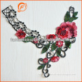 Chiness style big flower red collar for women garment